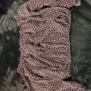 small off the shoulder brandy crop top